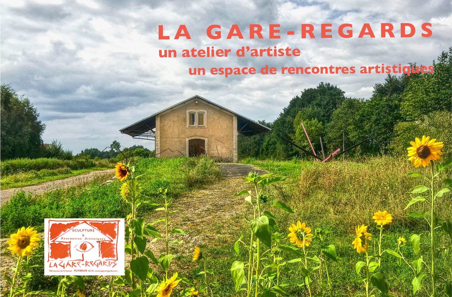 La Gare-Regards-atelier-lieu-exposition-puybrun-lot La Gare-Regards, atelier d'artiste et rencontres artistiques à Puybrun